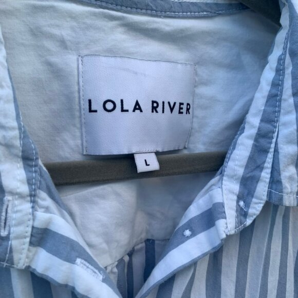 Collared striped button up long sleeve shirt - Picture 2 of 4